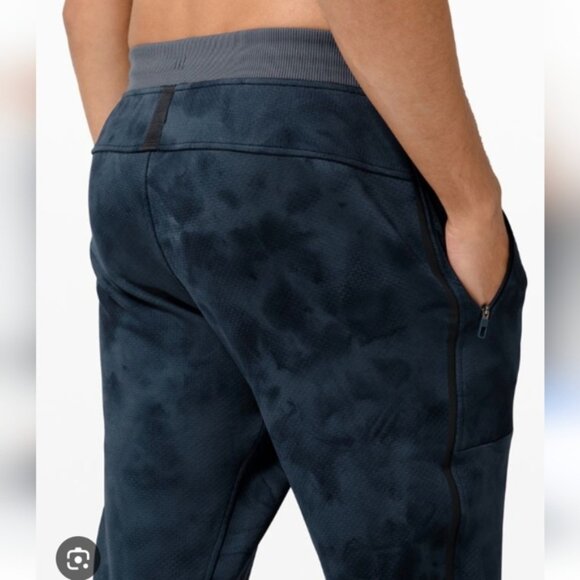 LULULEMON Textured Tech Pants In Diamond Dye Iron Blue - Picture 3 of 11